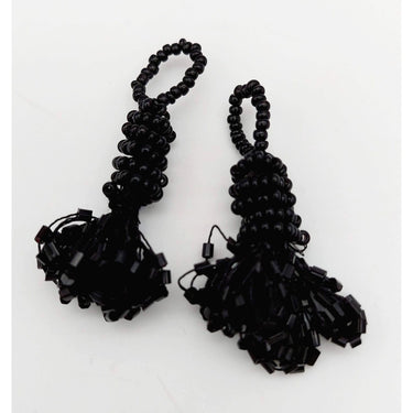 Black Bead Tassels Latkan, Indian Latkans, Sewing Latkans